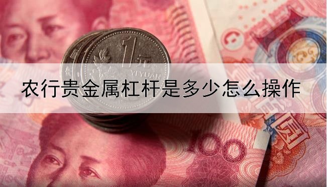 农行贵金属杠杆是多少怎么操作